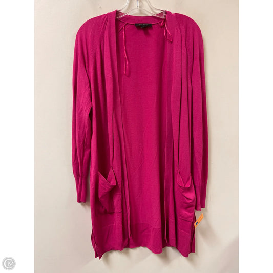 Sweater Cardigan By Ann Taylor In Pink, Size: M