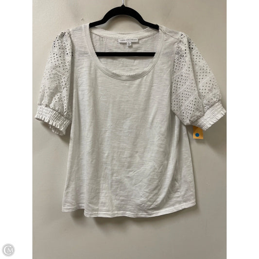 Top Short Sleeve By Jane And Delancey In White, Size: S