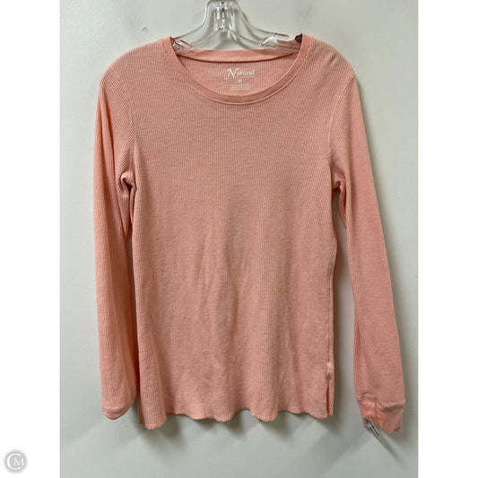 Top Long Sleeve By Natural Reflections In Pink, Size: M