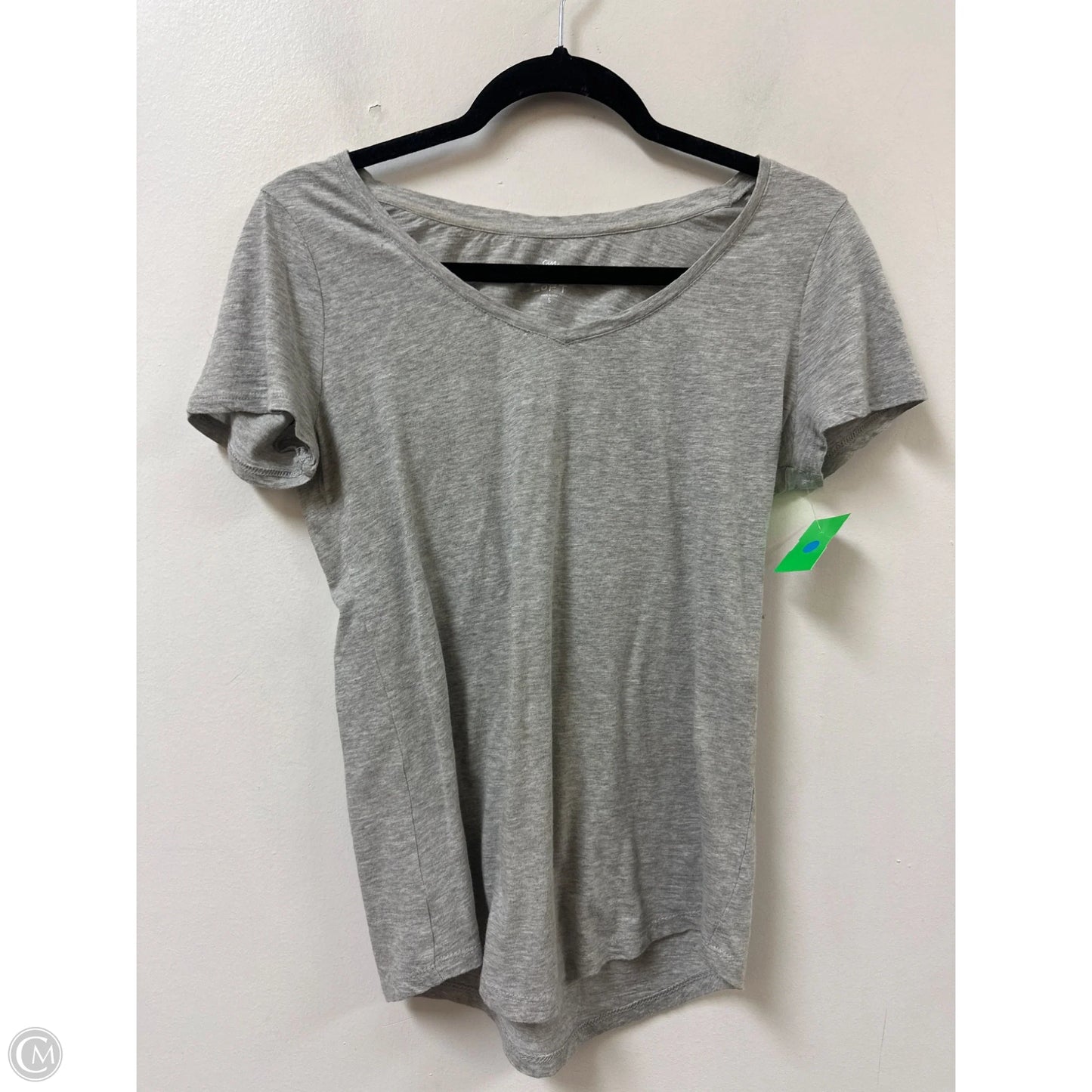 Top Short Sleeve Basic By Loft In Grey, Size: S