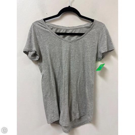 Top Short Sleeve Basic By Loft In Grey, Size: S