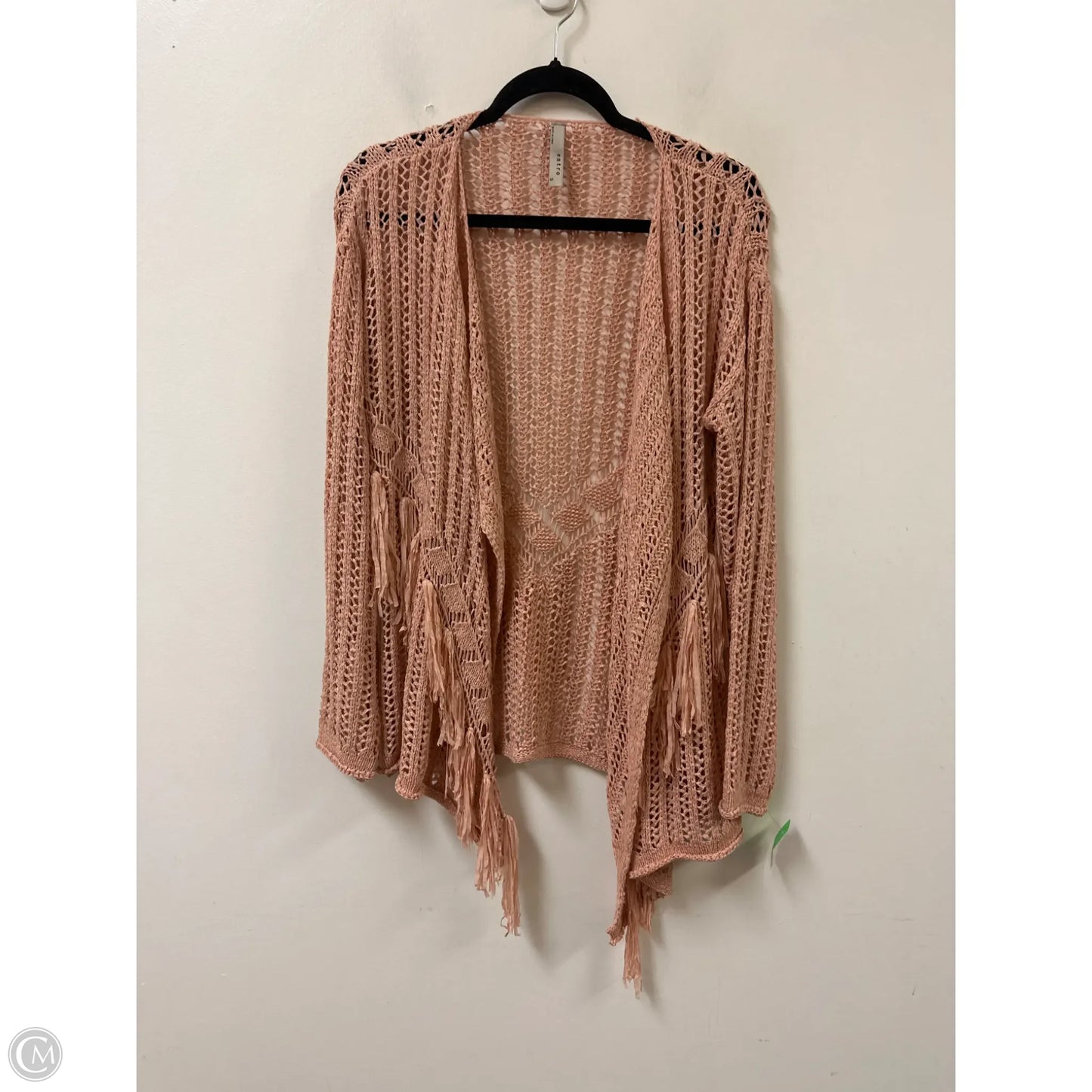 Sweater Cardigan By Entro In Pink, Size: S