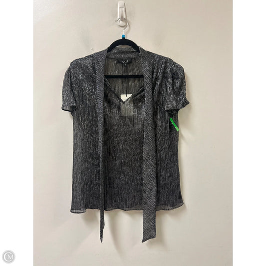 Top Short Sleeve By Clothes Mentor In Silver, Size: M