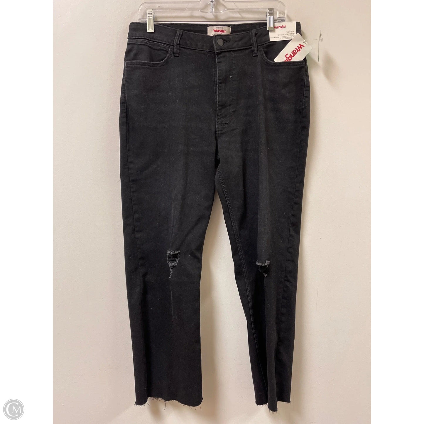Jeans Straight By Wrangler In Black, Size: 14