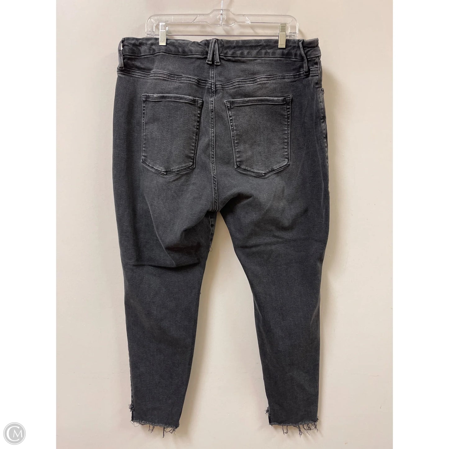 Jeans Skinny By Good American In Black, Size: 20