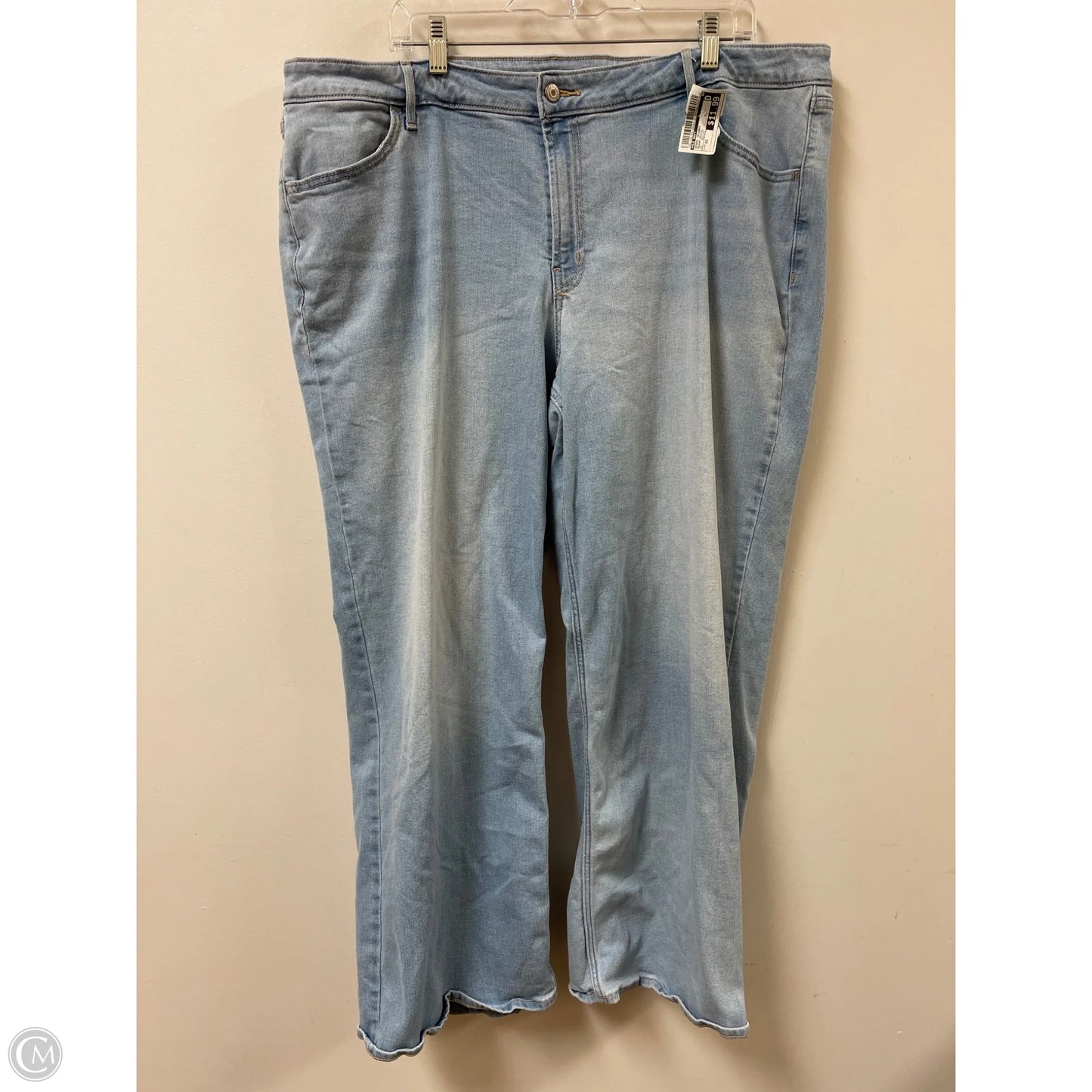 Jeans Skinny By Old Navy In Black Denim, Size: 22