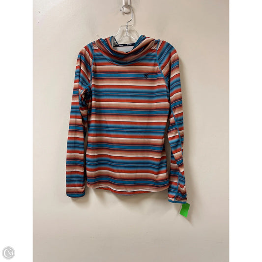 Athletic Sweatshirt Hoodie By Ariat In Multi-colored, Size: M