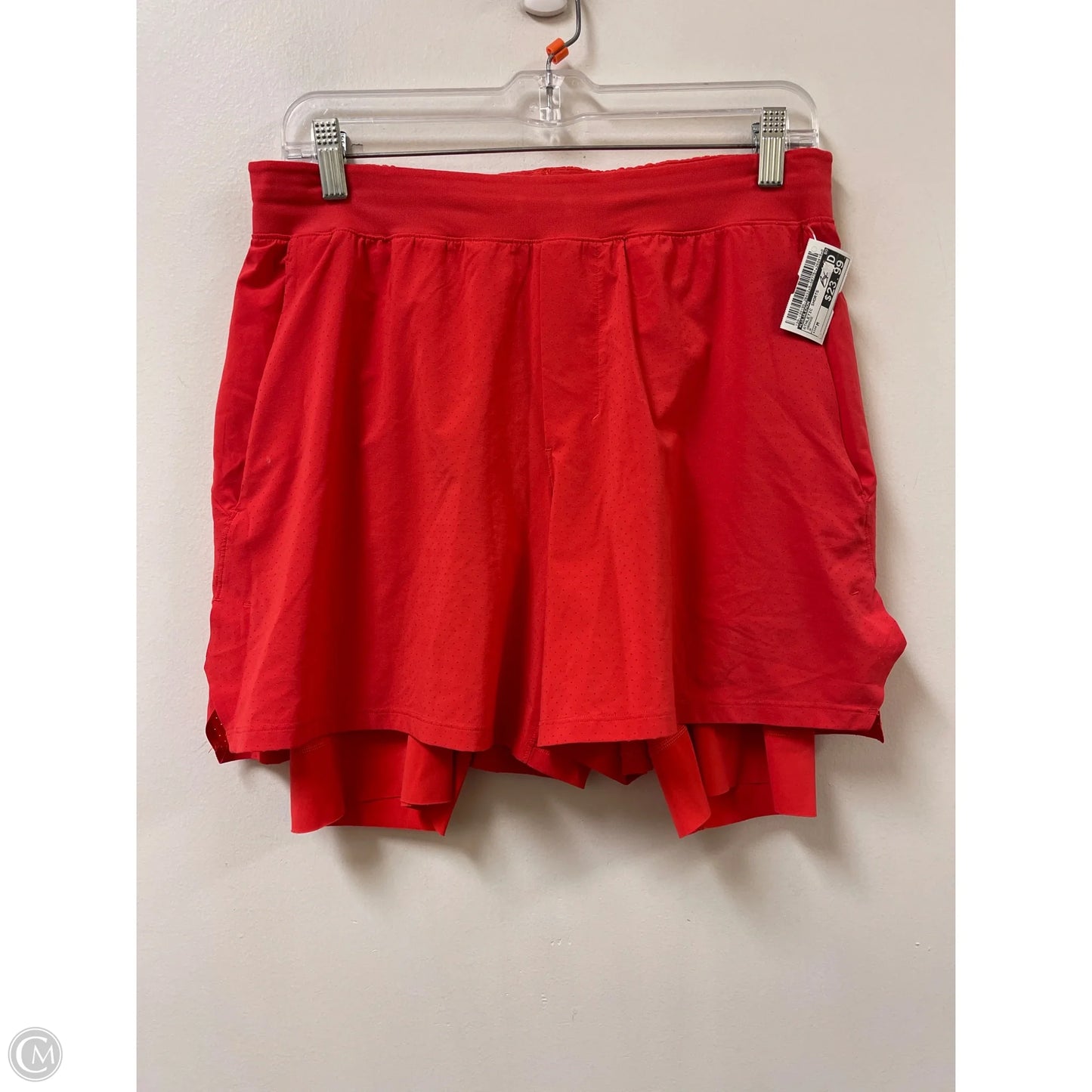 Athletic Shorts By Lululemon In Orange, Size: M