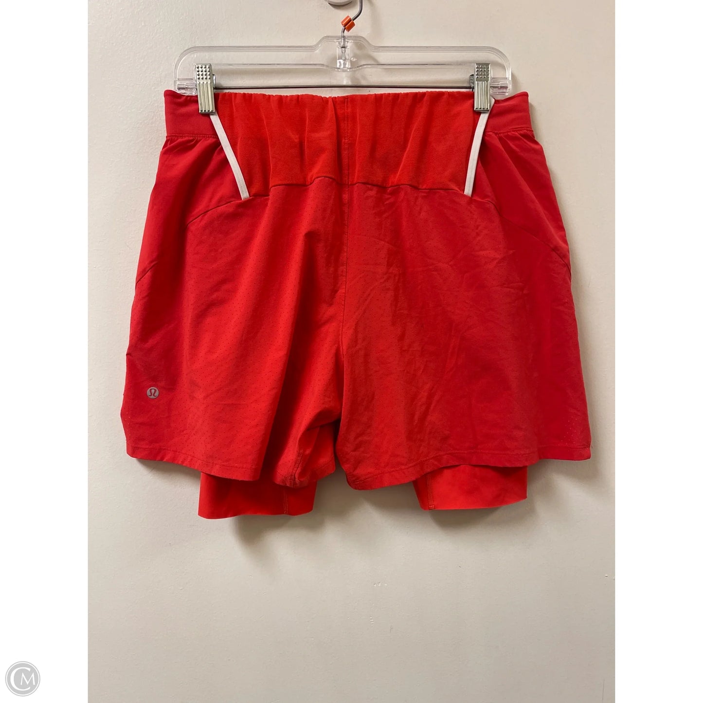 Athletic Shorts By Lululemon In Orange, Size: M