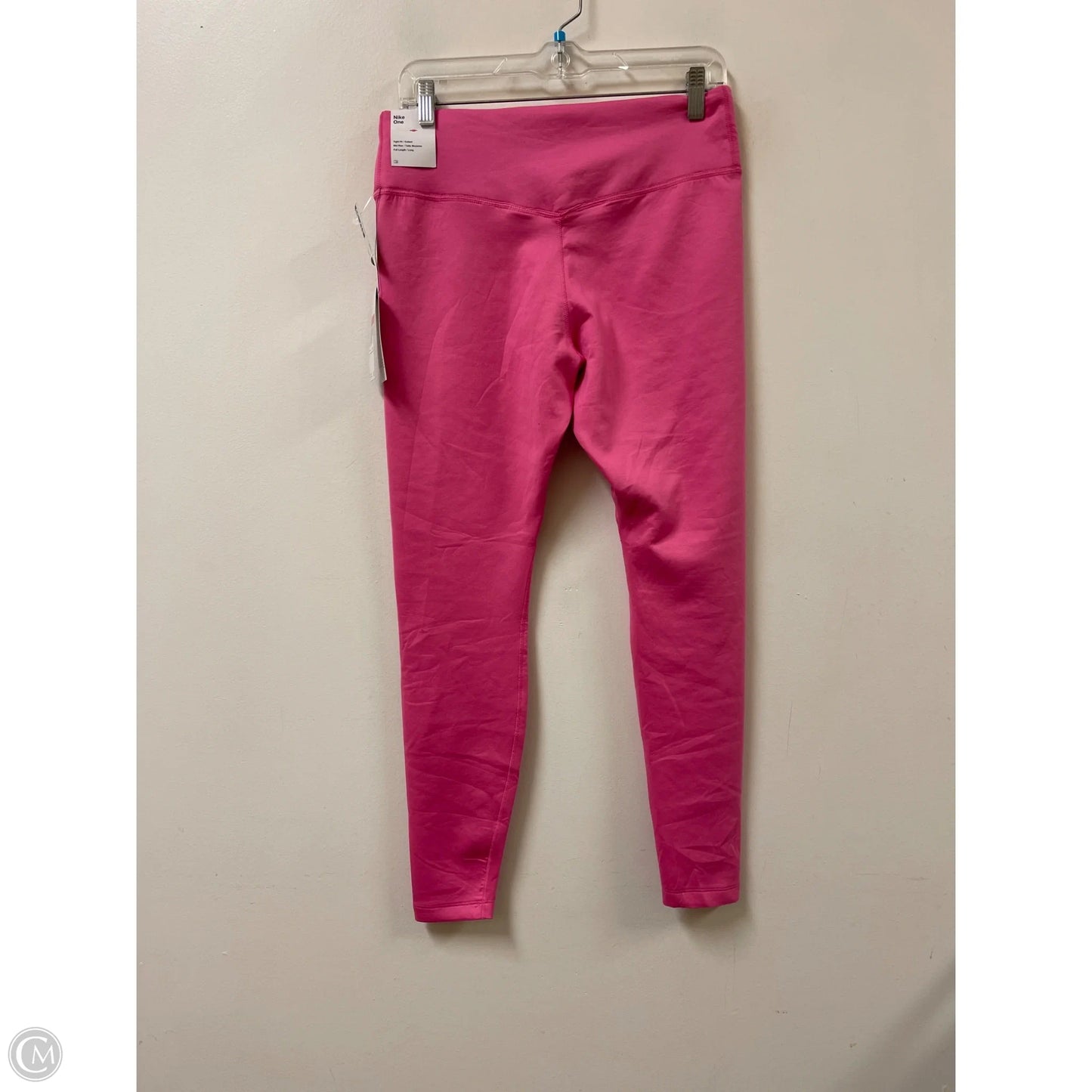 Athletic Leggings By Nike In Pink, Size: L