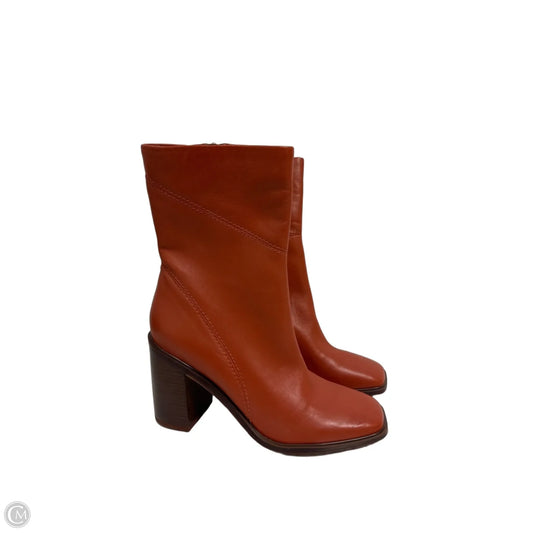 Boots Knee Heels By Franco Sarto In Red, Size: 8.5