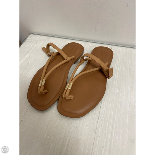 Sandals Flats By Universal Thread In Brown, Size: 7