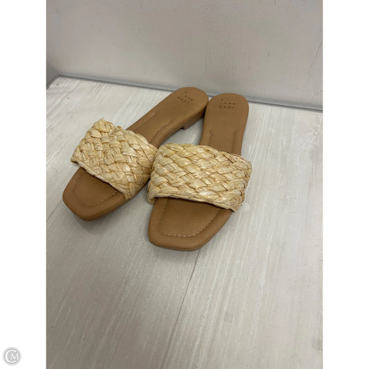 Sandals Flats By A New Day In Cream, Size: 7