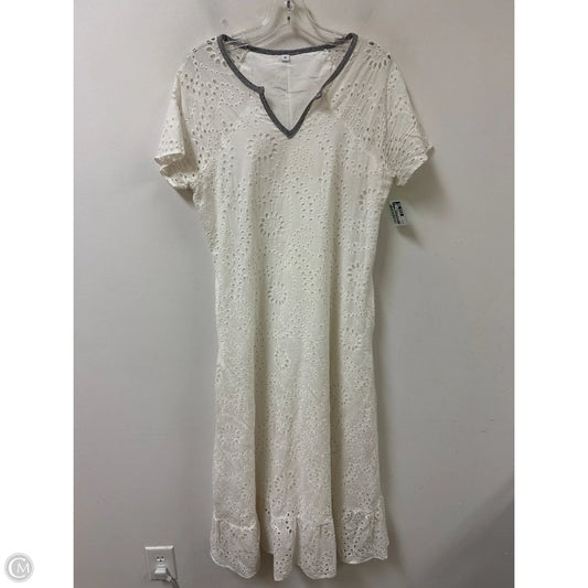 Dress Casual Maxi By Clothes Mentor In White, Size: M