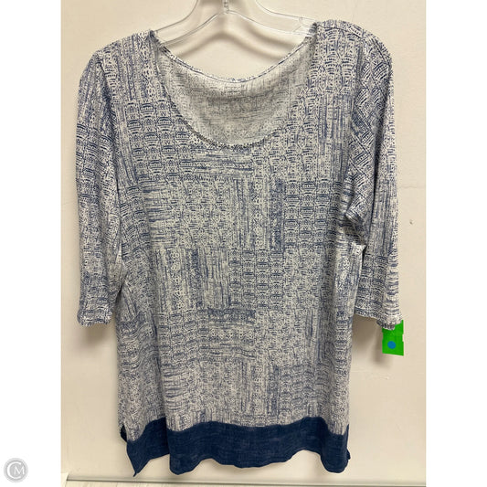 Tunic Long Sleeve By Pure Jill In Navy, Size: M