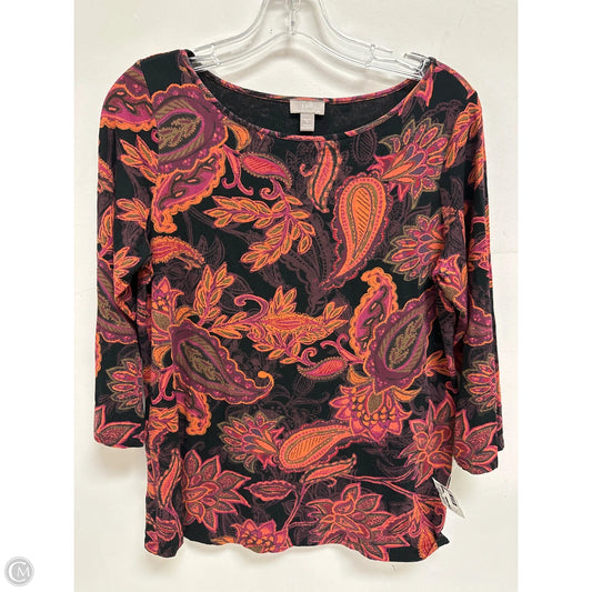 Top Long Sleeve By J. Jill In Multi-colored, Size: S
