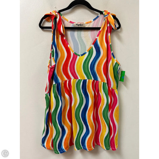 Top Sleeveless By Haptics In Multi-colored, Size: 3x