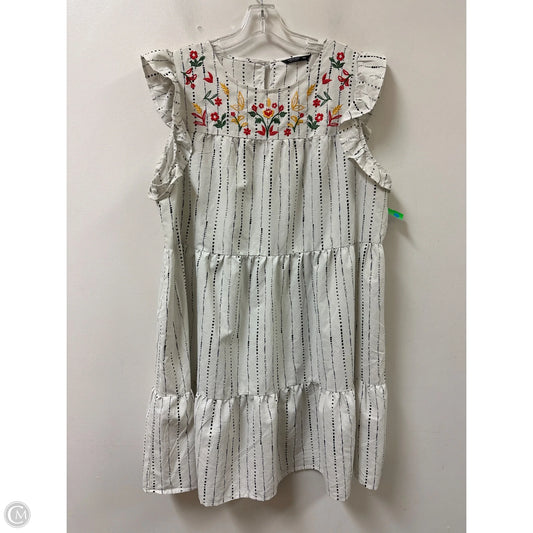 Dress Casual Short By Shein In Cream, Size: 2x