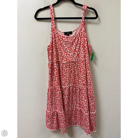 Top Sleeveless By Vibe In Red, Size: 2x