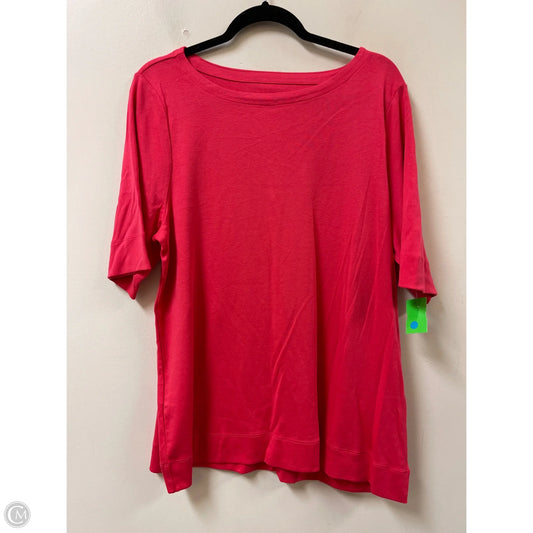 Top Short Sleeve By Chicos In Red, Size: 2x
