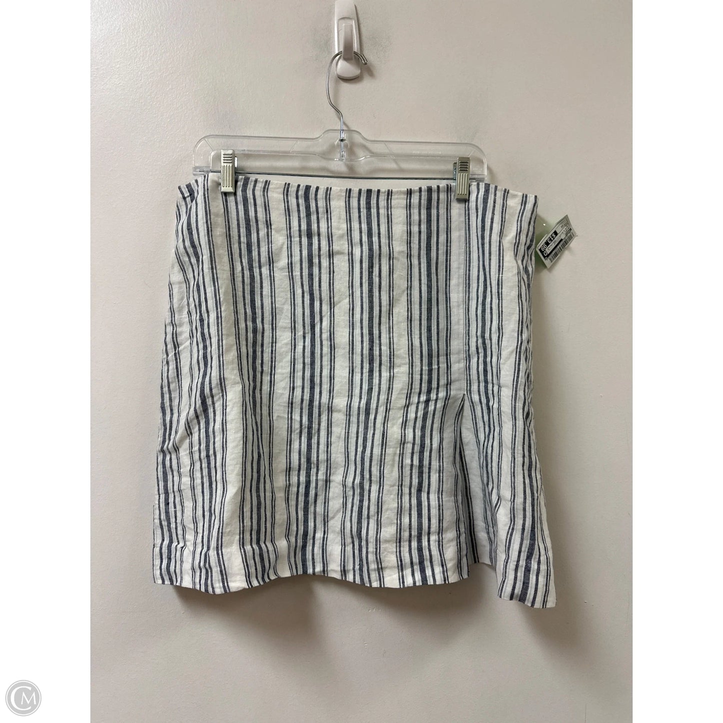 Skirt Midi By Madewell In Blue & White, Size: 12
