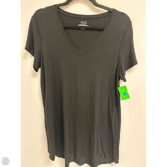 Top Short Sleeve By Hue In Black, Size: M
