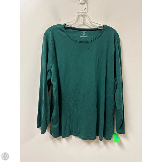 Top Long Sleeve By Talbots In Green, Size: 3x