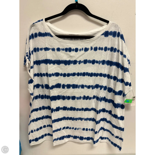Top Short Sleeve By Talbots In Tie Dye Print, Size: 3x