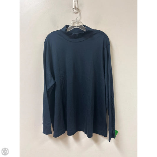 Top Long Sleeve By La Belle In Navy, Size: 3x