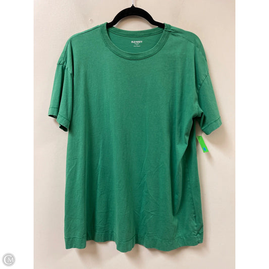 Top Short Sleeve Basic By Old Navy In Green, Size: M