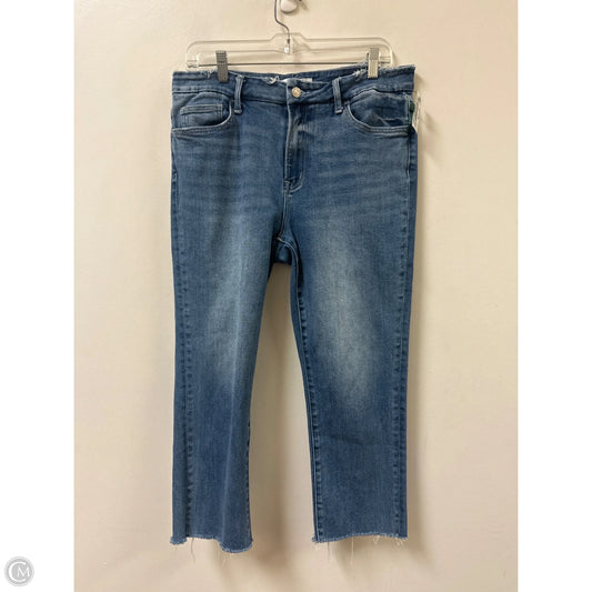 Jeans Straight By Vervet In Blue Denim, Size: 14