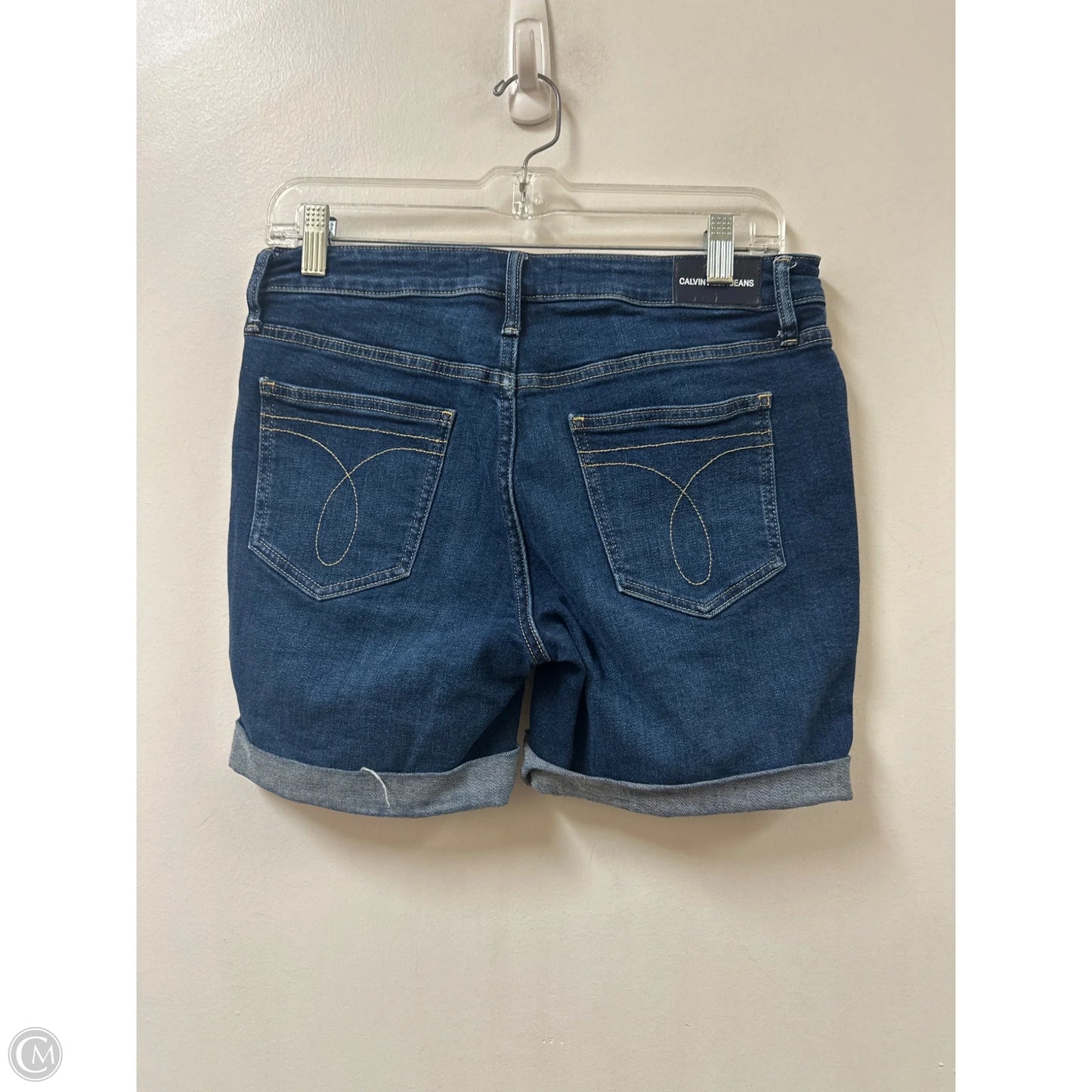 Shorts By Calvin Klein In Blue Denim, Size: 8