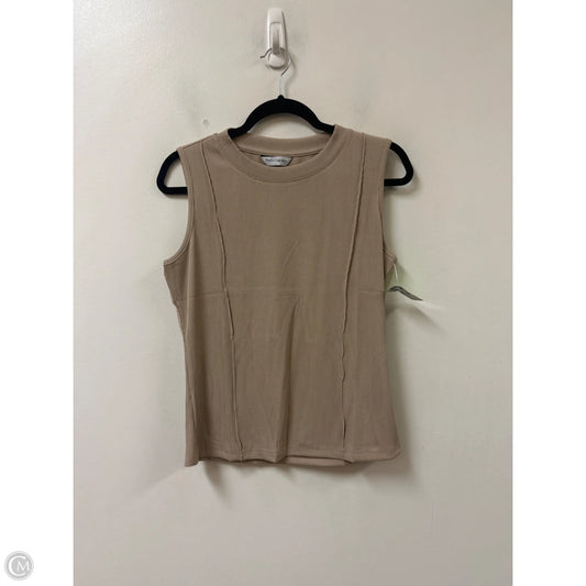 Top Sleeveless By Prettygarden In Tan, Size: L