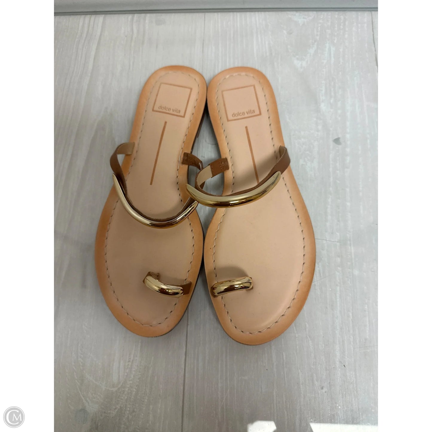 Sandals Flats By Dolce Vita In Gold, Size: 6