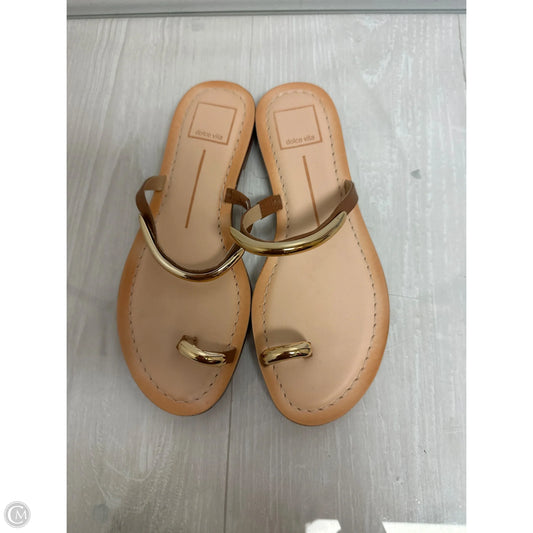 Sandals Flats By Dolce Vita In Gold, Size: 6