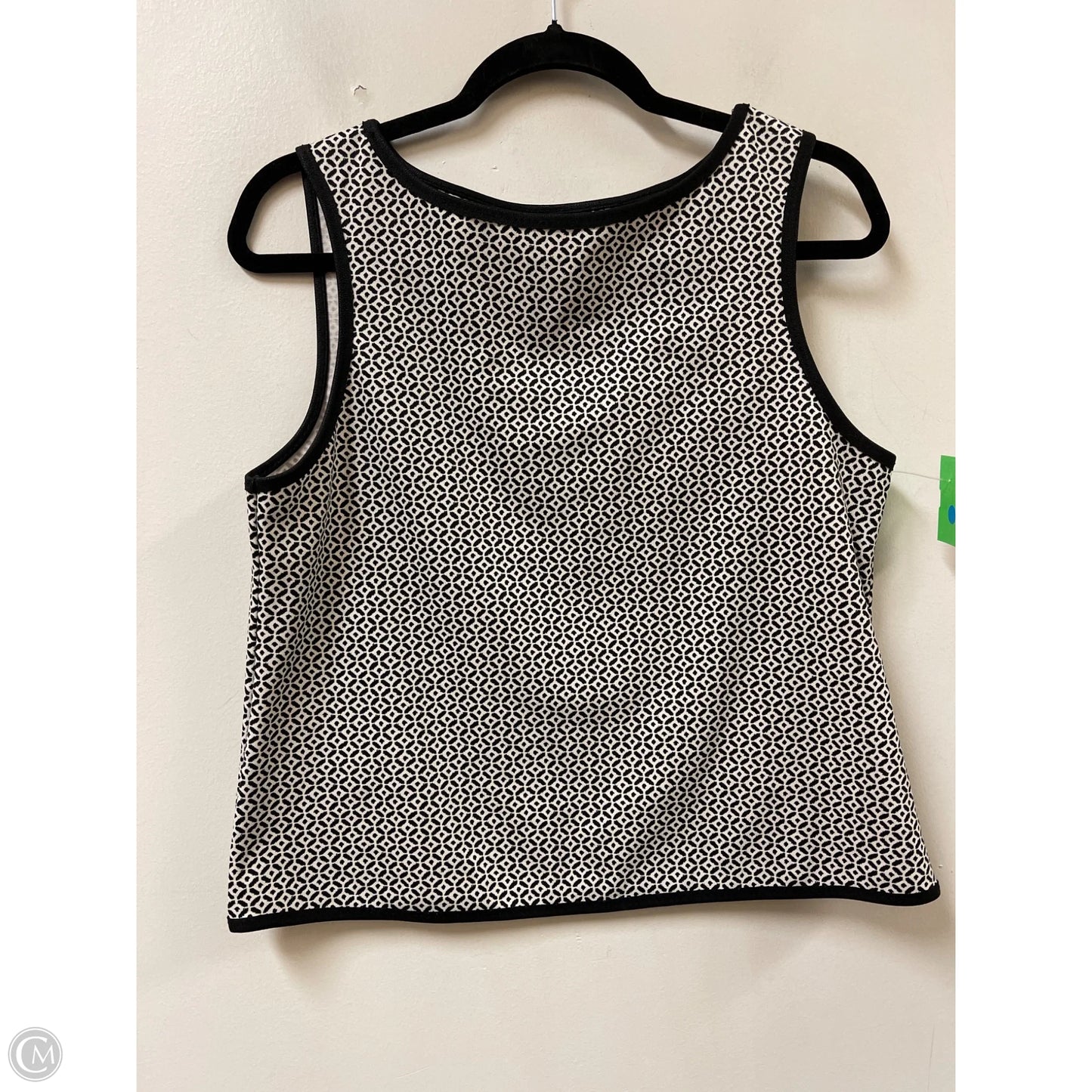 Top Sleeveless By Max Studio In Black & White, Size: S