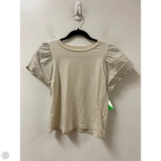 Top Short Sleeve By Old Navy In Tan, Size: Xs