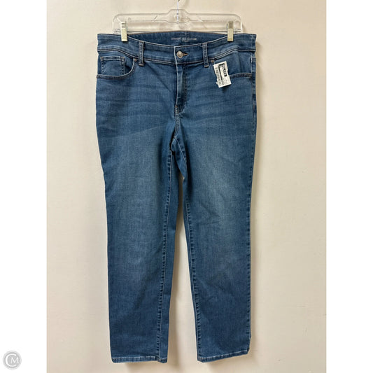 Jeans Skinny By Chicos In Blue Denim, Size: 10