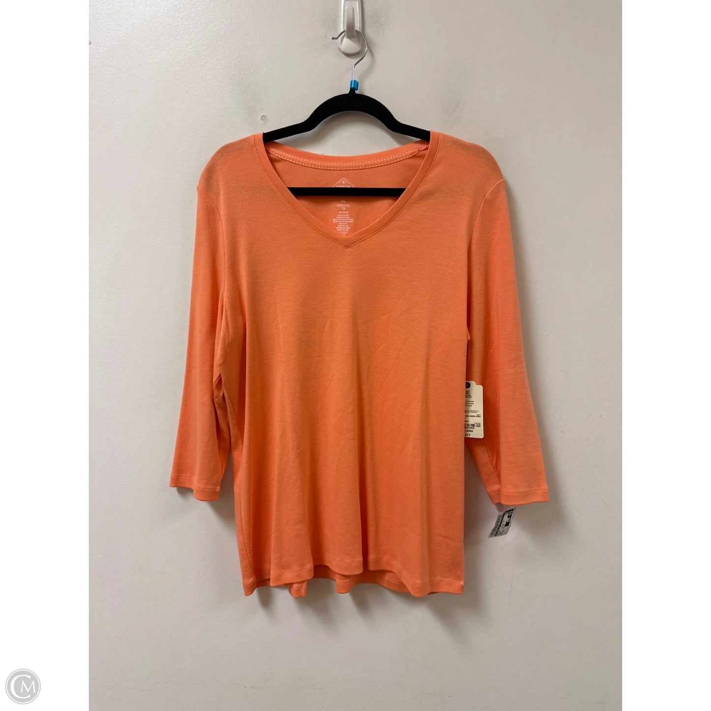 Top Short Sleeve By St Johns Bay In Orange, Size: Xl