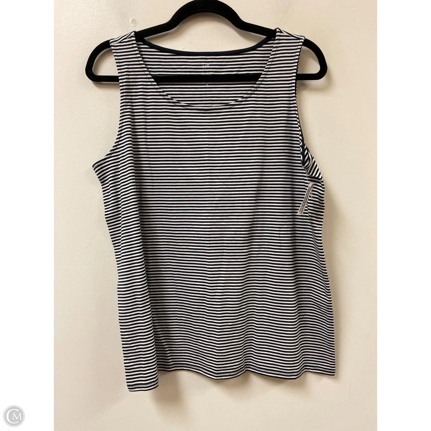Top Sleeveless By J. Jill In Striped Pattern, Size: M