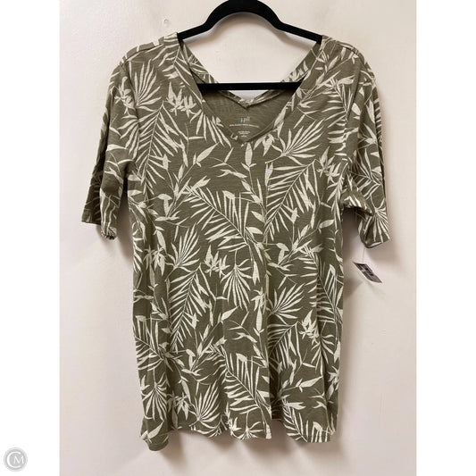 Tunic Short Sleeve By J. Jill In Green, Size: Lp