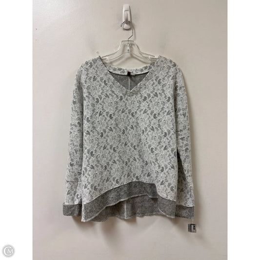 Top Long Sleeve By Kut In White, Size: S