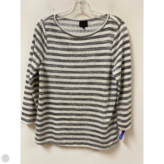 Top Long Sleeve By Mod In Striped Pattern, Size: M