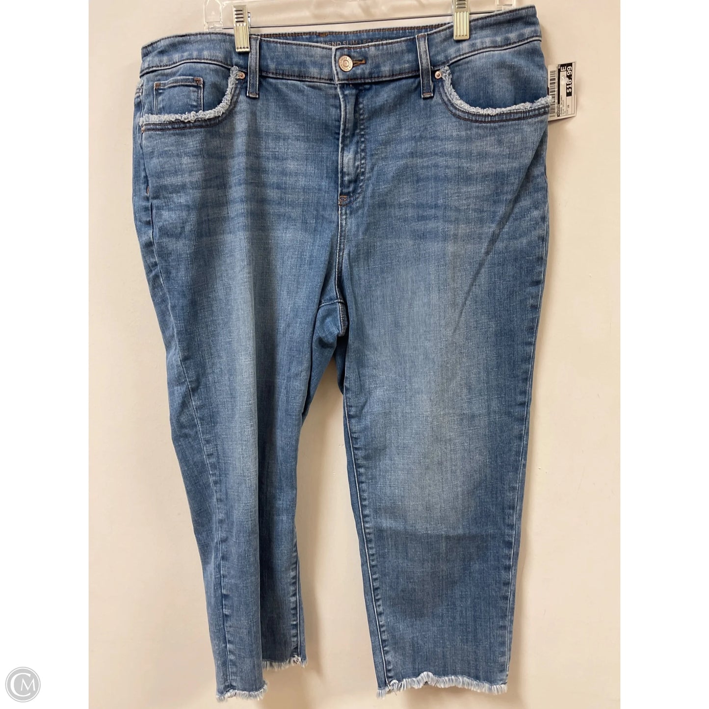 Jeans Skinny By Chicos In Blue Denim, Size: 16