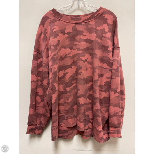 Athletic Jacket By Lululemon In Pink, Size: 2x