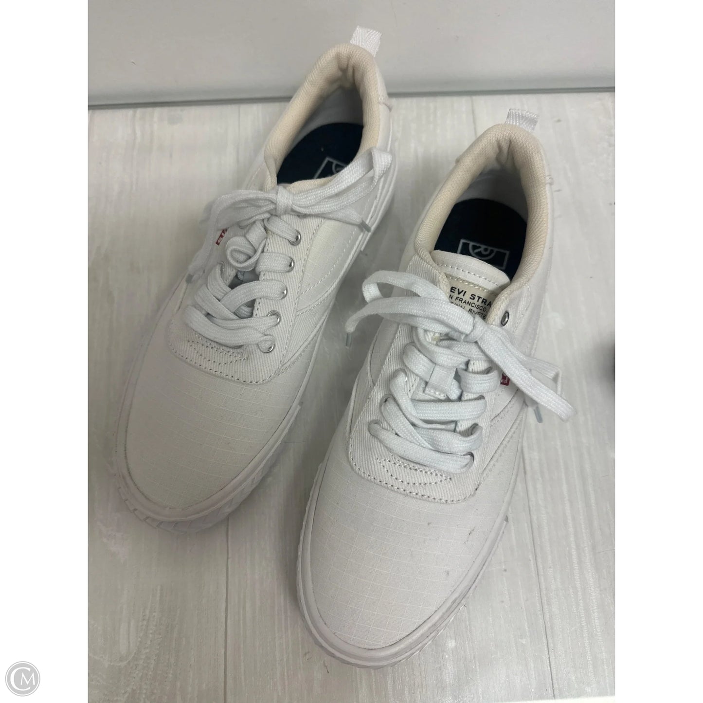 Shoes Athletic By Levis In White, Size: 9