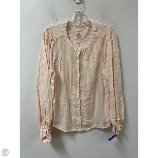 Blouse Long Sleeve By A New Day In Orange, Size: 2x