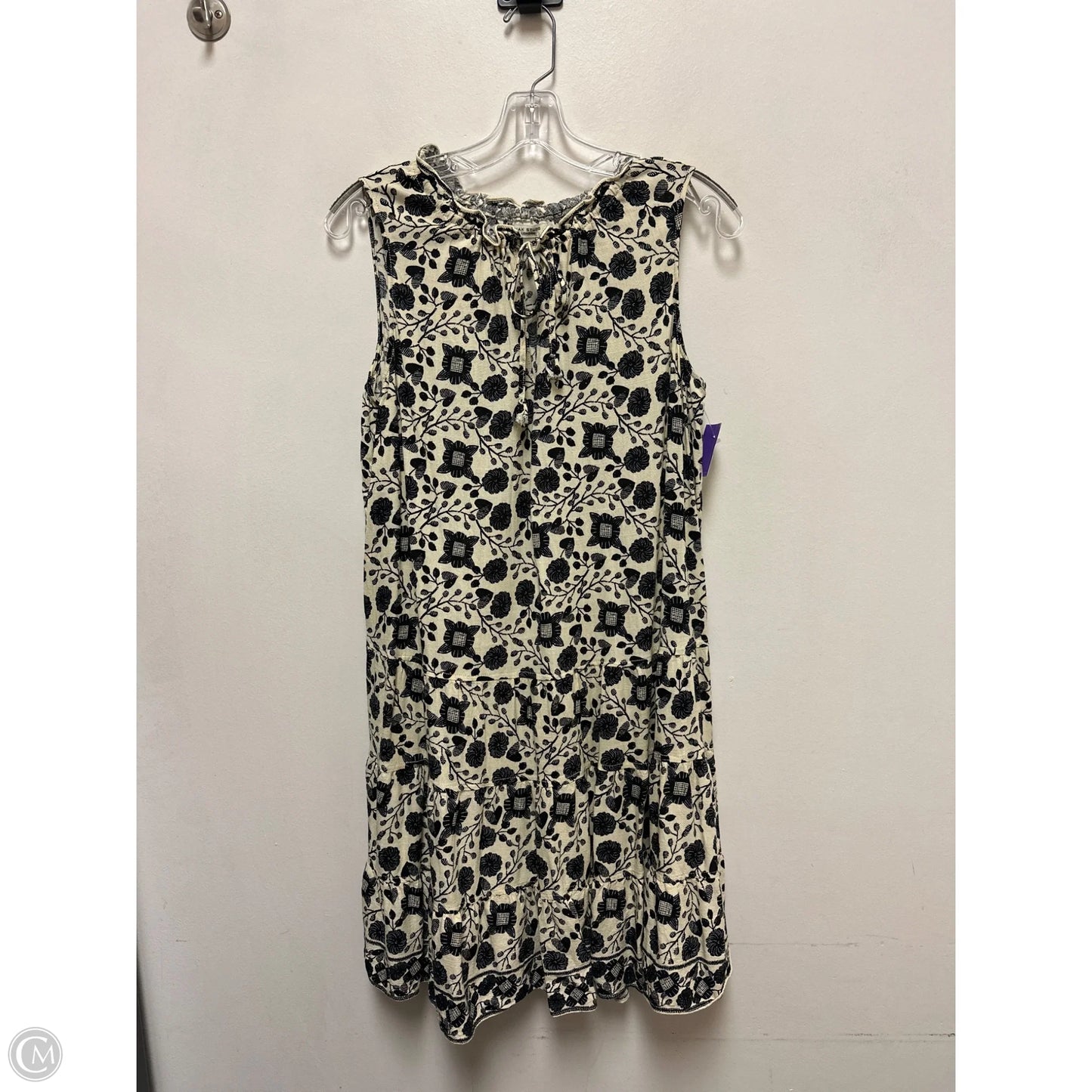 Dress Casual Short By Max Studio In Black & Cream, Size: L