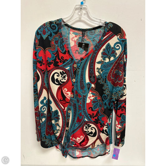 Top Long Sleeve By Glitzy Girlz In Multi-colored, Size: S