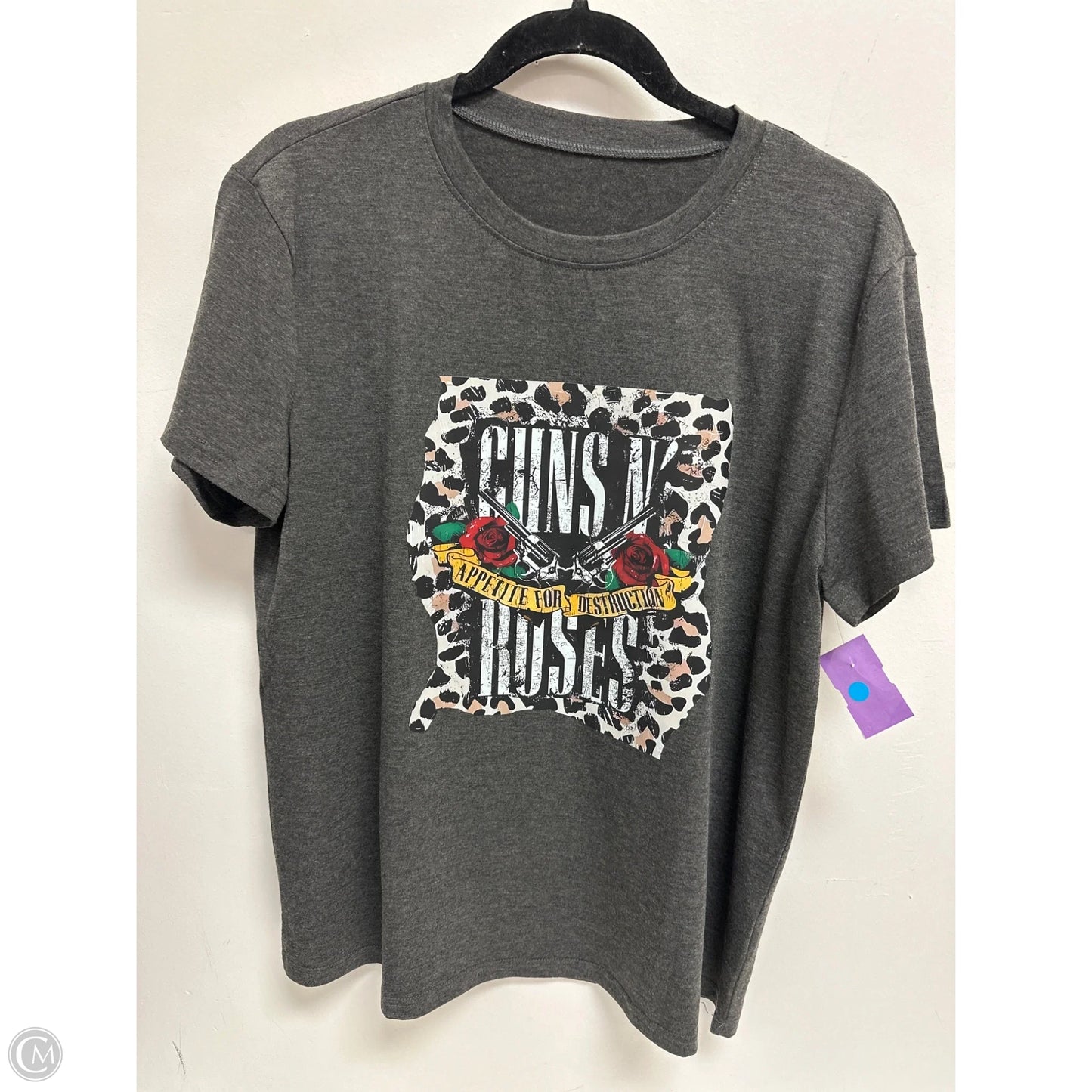 Top Short Sleeve By Clothes Mentor In Grey, Size: Xl